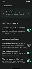 لقطة شاشة من Google Pixel Watch