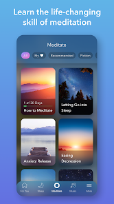 لقطة شاشة من Calm – Sleep, Meditate, Relax