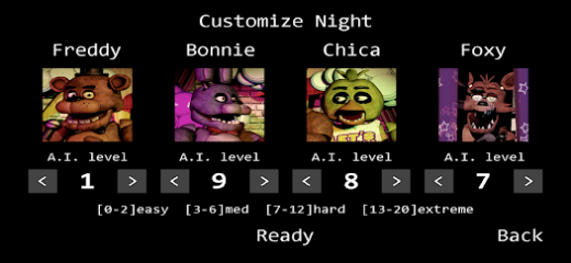 لقطة شاشة من Five Nights at Freddy’s