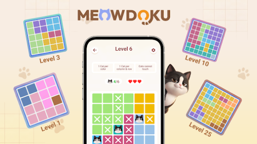 لقطة شاشة من Meowdoku