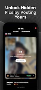 لقطة شاشة من BeReal. Your friends for real.
