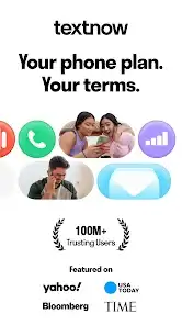 لقطة شاشة من TextNow