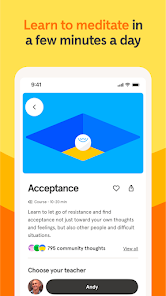 لقطة شاشة من Headspace
