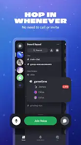 لقطة شاشة من Discord – تحدث والعب واستمتع