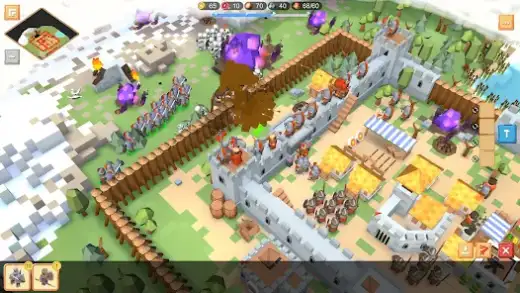 لقطة شاشة من RTS Siege Up! – Medieval War