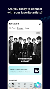 لقطة شاشة من Weverse