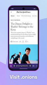لقطة شاشة من Tor Browser