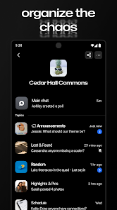 لقطة شاشة من GroupMe