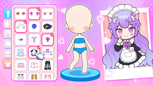 لقطة شاشة من Doll makeup games