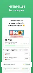 لقطة شاشة من Yuka – Scan de produits