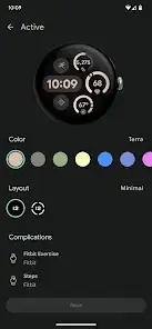 لقطة شاشة من Google Pixel Watch