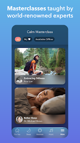 لقطة شاشة من Calm – Sleep, Meditate, Relax