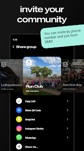 لقطة شاشة من GroupMe