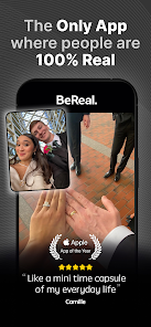لقطة شاشة من BeReal. Your friends for real.