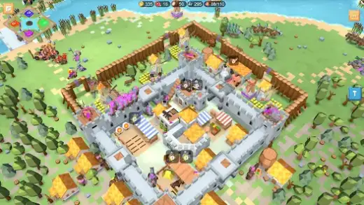 لقطة شاشة من RTS Siege Up! – Medieval War
