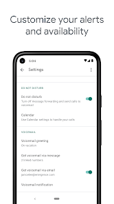 لقطة شاشة من Google Voice