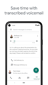 لقطة شاشة من Google Voice