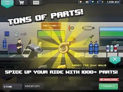 لقطة شاشة من Pixel Car Racer