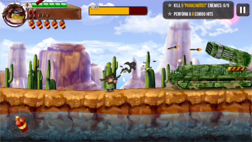 لقطة شاشة من Ramboat 2 Action Offline Game
