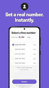 لقطة شاشة من TextNow